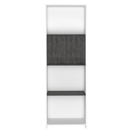 Modern Living - Bookcase - Doors - Graduated Shelving Design