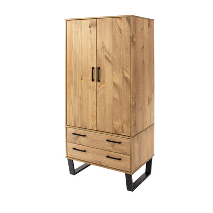 Modern Living - Compact 2 Door 2 Drawer Wardrobe