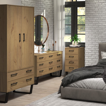 Modern Living - Compact 2 Door 2 Drawer Wardrobe