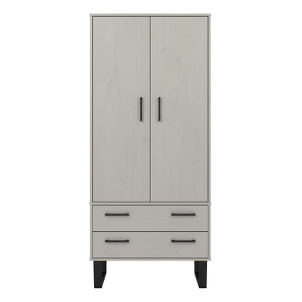 Modern Living - Compact 2 Door 2 Drawer Wardrobe