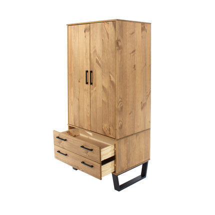 Modern Living - Compact 2 Door 2 Drawer Wardrobe