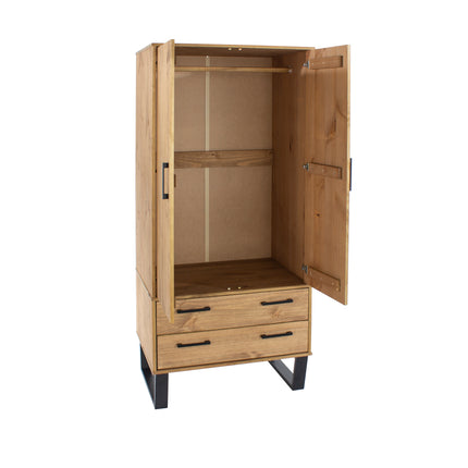 Modern Living - Compact 2 Door 2 Drawer Wardrobe
