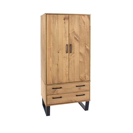 Modern Living - Compact 2 Door 2 Drawer Wardrobe