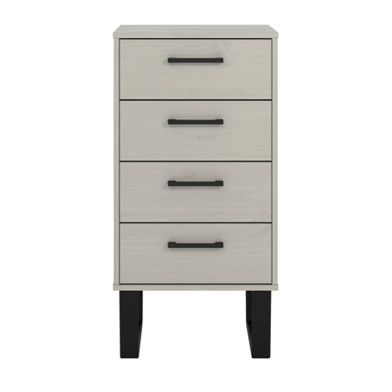 Modern Living - Compact Industrial 4 Drawer Narrow Chest