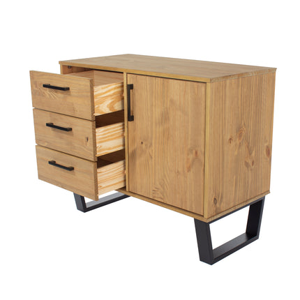 Modern Living - Compact Industrial Sideboard