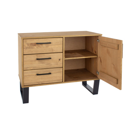 Modern Living - Compact Industrial Sideboard
