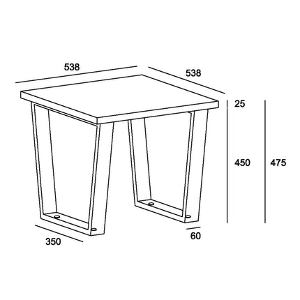Modern Living - Hard Wearing Unitard Lamp Table