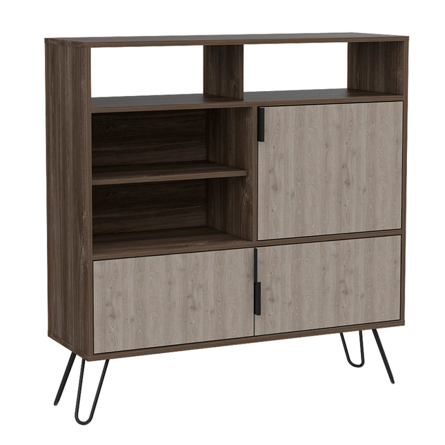 Modern Living - High Sideboard - Smoked Oak Effect