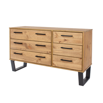 Modern Living - Industrial 6 Drawer Wide Chest
