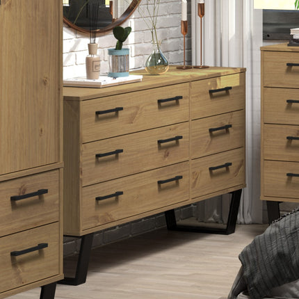 Modern Living - Industrial 6 Drawer Wide Chest