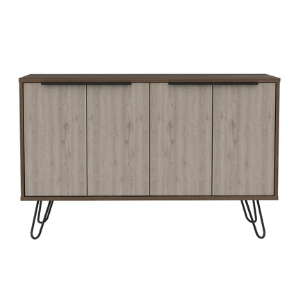 Modern Living - Large 4 Door Sideboard - Smoked Oak Effect