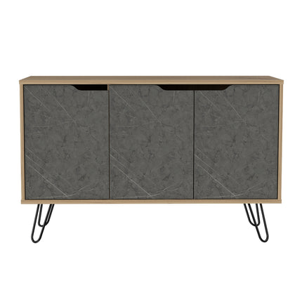 Modern Living - Medium Sideboard - 3 Doors - Bleached Pine
