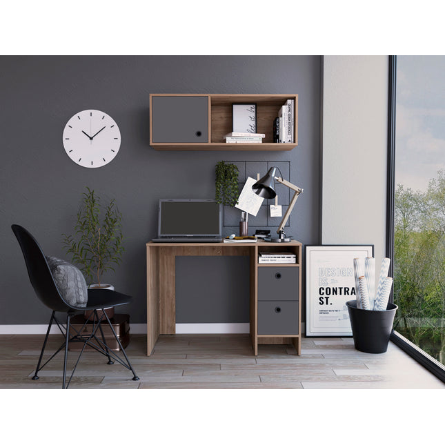 Modern Living - Versatile Wall Storage Unit - Oak Effect