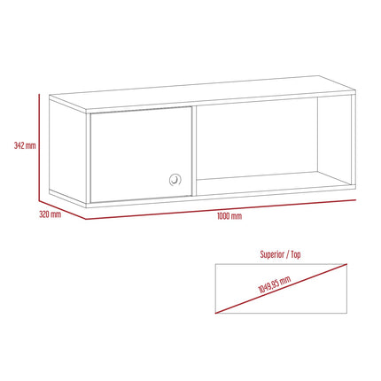 Modern Living - Versatile Wall Storage Unit - Oak Effect