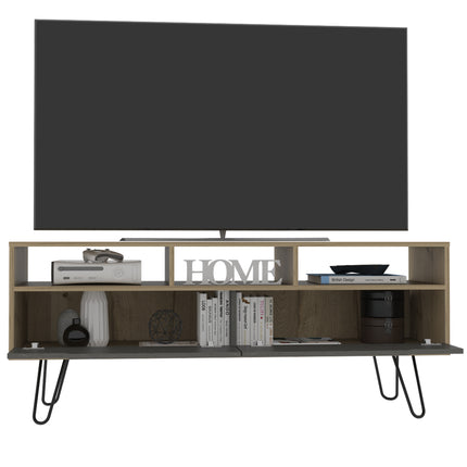 Modern Living - Widescreen TV Unit - Pine & - Grey Stone 