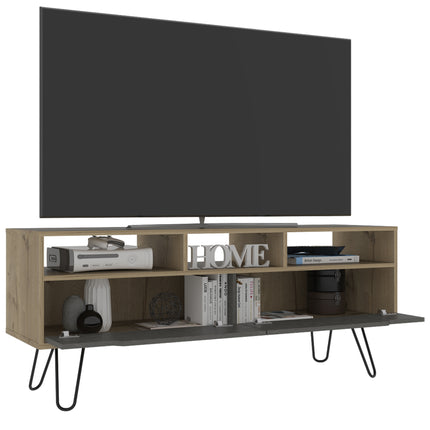 Modern Living - Widescreen TV Unit - Pine & - Grey Stone 