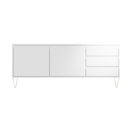 Monaco - 2 Door 3 Drawer Cabinet - White