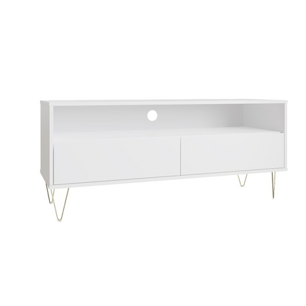 Monaco - TV Unit - 2 Drawers - White