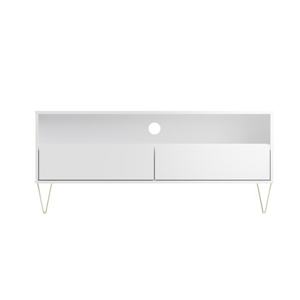 Monaco - TV Unit - 2 Drawers - White