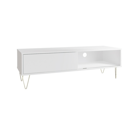 Monaco - TV Unit Sliding Door - White