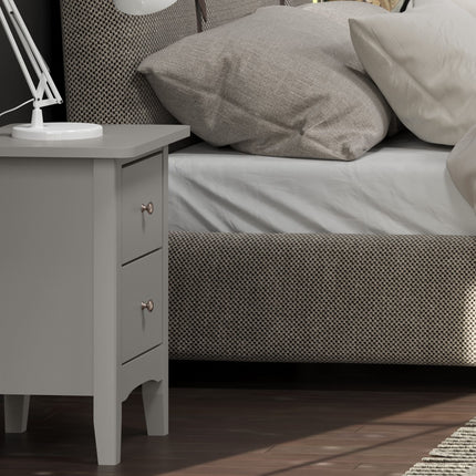 Painted - 2 Drawer Bedside Cabinet