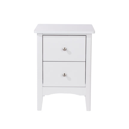 Painted - 2 Drawer Bedside Cabinet