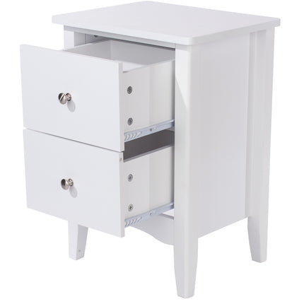 Painted - 2 Drawer Bedside Cabinet
