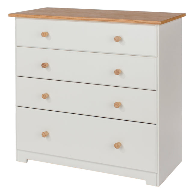 Painted - 4 Drawer Chest - Soft White