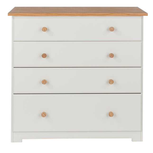 Painted - 4 Drawer Chest - Soft White