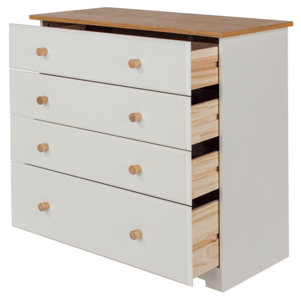 Painted - 4 Drawer Chest - Soft White