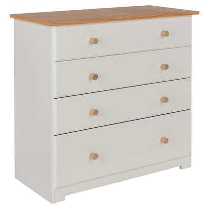 Painted - 4 Drawer Chest - Soft White