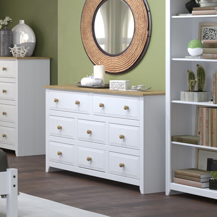 Painted - 8 Drawer Large Chest - Practical Storage