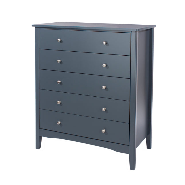 Painted - Luxurious 5 Drawer Chest - Tapered Legs
