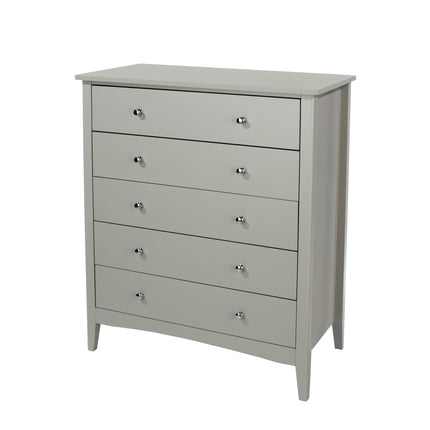 Painted - Luxurious 5 Drawer Chest - Tapered Legs