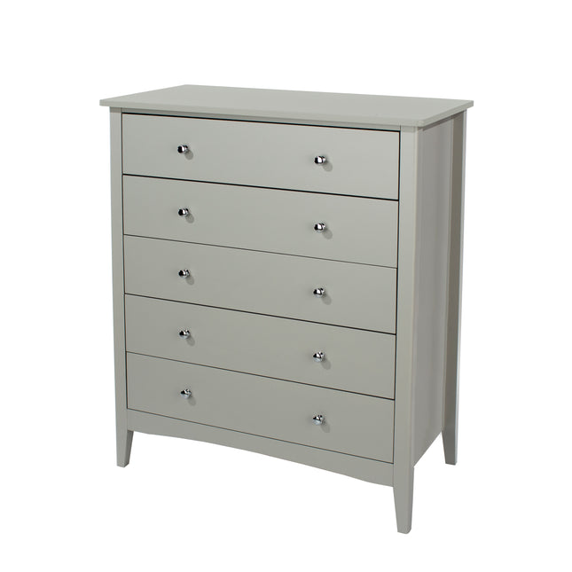 Painted - Luxurious 5 Drawer Chest - Tapered Legs
