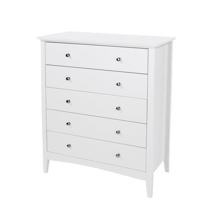 Painted - Luxurious 5 Drawer Chest - Tapered Legs