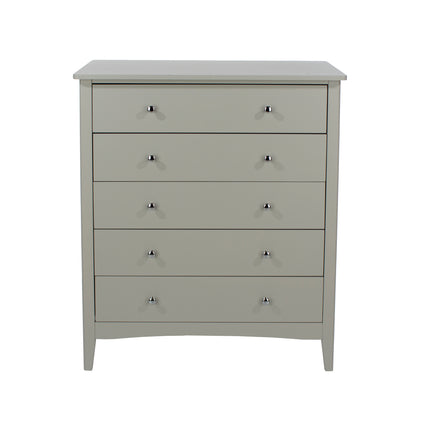 Painted - Luxurious 5 Drawer Chest - Tapered Legs