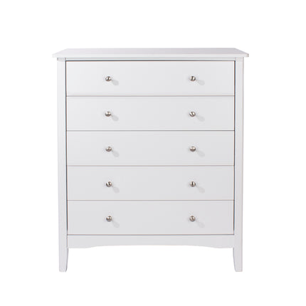 Painted - Luxurious 5 Drawer Chest - Tapered Legs