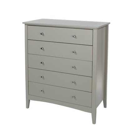 Painted - Luxurious 5 Drawer Chest - Tapered Legs