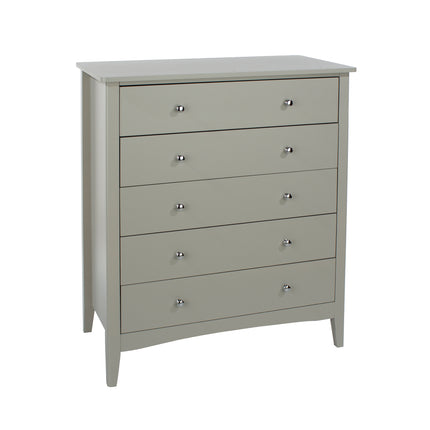 Painted - Luxurious 5 Drawer Chest - Tapered Legs