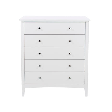 Painted - Luxurious 5 Drawer Chest - Tapered Legs