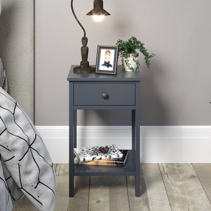 Painted - Shaker 1 Drawer Petite Bedside - Ideal for Small Spaces