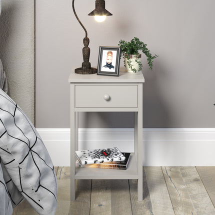 Painted - Shaker 1 Drawer Petite Bedside - Ideal for Small Spaces