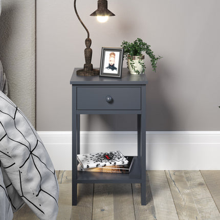 Painted - Shaker 1 Drawer Petite Bedside - Ideal for Small Spaces