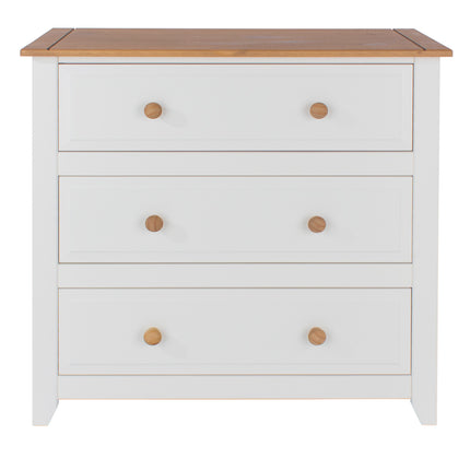 Painted - Space Saving 3 Drawer Chest - Luxurious Finish