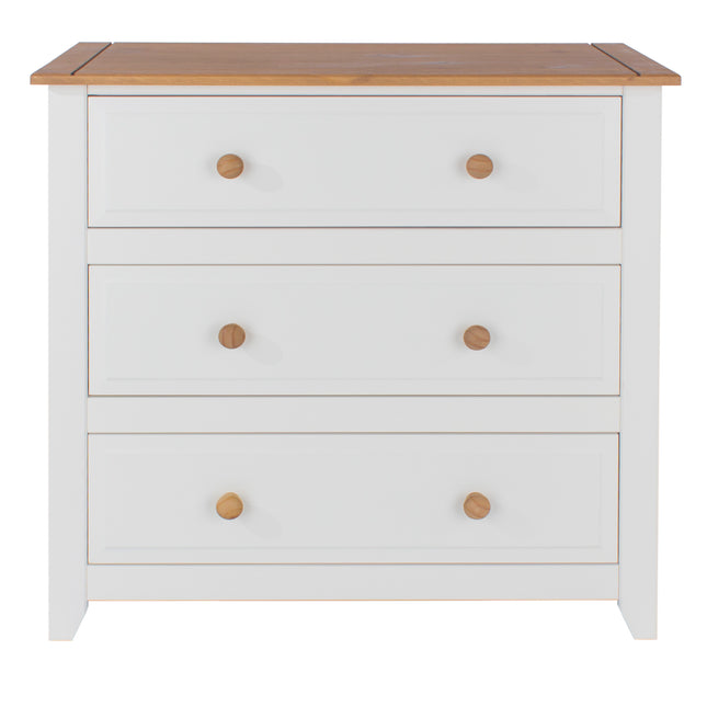 Painted - Space Saving 3 Drawer Chest - Luxurious Finish