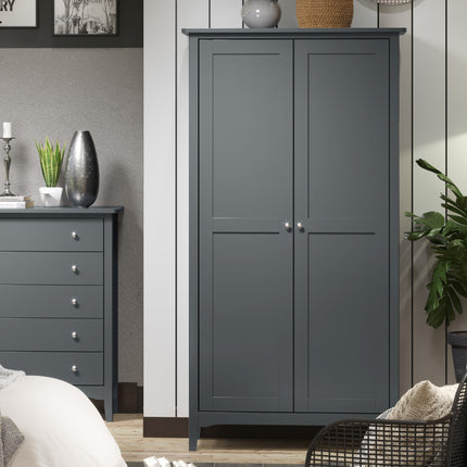 Painted - Stylish 2 Door Wardrobe