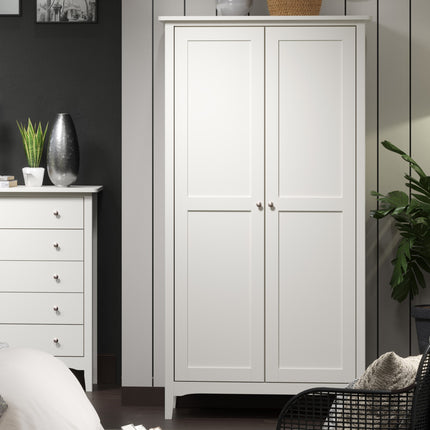 Painted - Stylish 2 Door Wardrobe