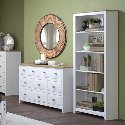 Painted - Tall Bookcase - Carbon - Grey - Adjustable Shelves