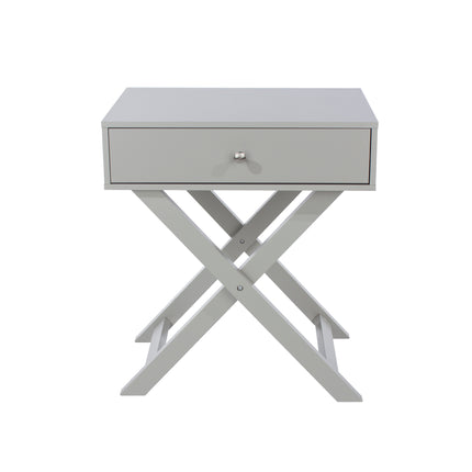 Painted - X Leg 1 Drawer Petite Bedside
